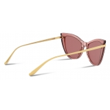 Dolce & Gabbana - Logo Plaque Sunglasses - Pink - Dolce & Gabbana Eyewear