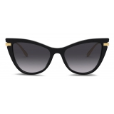 Dolce & Gabbana - Occhiale da Sole Logo Plaque - Nero - Dolce & Gabbana Eyewear