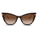 Dolce & Gabbana - Logo Plaque Sunglasses - Havana - Dolce & Gabbana Eyewear