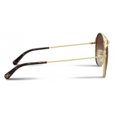 Dolce & Gabbana - Slim Sunglasses - Gold - Dolce & Gabbana Eyewear