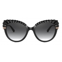 Dolce & Gabbana - Plissé Sunglasses - Black - Dolce & Gabbana Eyewear