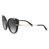 Dolce & Gabbana - Plissé Sunglasses - Black - Dolce & Gabbana Eyewear