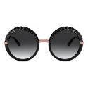 Dolce & Gabbana - Plissé Sunglasses - Black - Dolce & Gabbana Eyewear