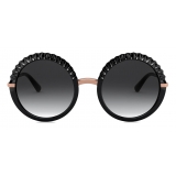 Dolce & Gabbana - Plissé Sunglasses - Black - Dolce & Gabbana Eyewear