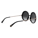 Dolce & Gabbana - Plissé Sunglasses - Black - Dolce & Gabbana Eyewear