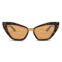 Dolce & Gabbana - Half Print Sunglasses - Havana - Dolce & Gabbana Eyewear