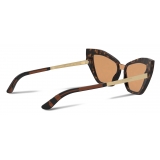 Dolce & Gabbana - Half Print Sunglasses - Havana - Dolce & Gabbana Eyewear