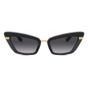 Dolce & Gabbana - Occhiale da Sole Half Print - Nero - Dolce & Gabbana Eyewear