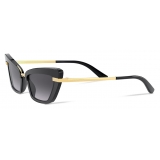 Dolce & Gabbana - Half Print Sunglasses - Black - Dolce & Gabbana Eyewear