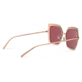 Dolce & Gabbana - Filigree & Pearls Sunglasses - Burgundy - Dolce & Gabbana Eyewear