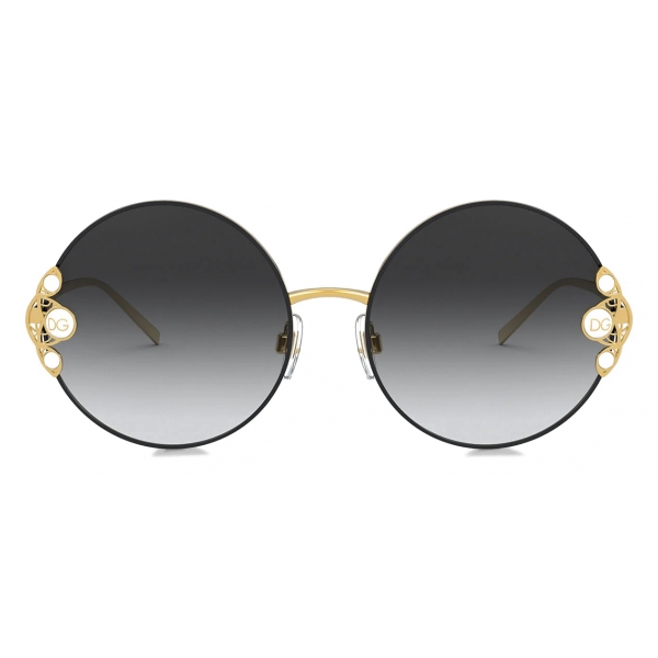 Dolce & Gabbana - Filigree & Pearls Sunglasses - Black - Dolce & Gabbana Eyewear
