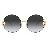 Dolce & Gabbana - Filigree & Pearls Sunglasses - Black - Dolce & Gabbana Eyewear