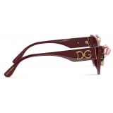 Dolce & Gabbana - Blooming Sunglasses - Burgundy - Dolce & Gabbana Eyewear