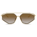 Dolce & Gabbana - Gros Grain Sunglasses - Gold - Dolce & Gabbana Eyewear