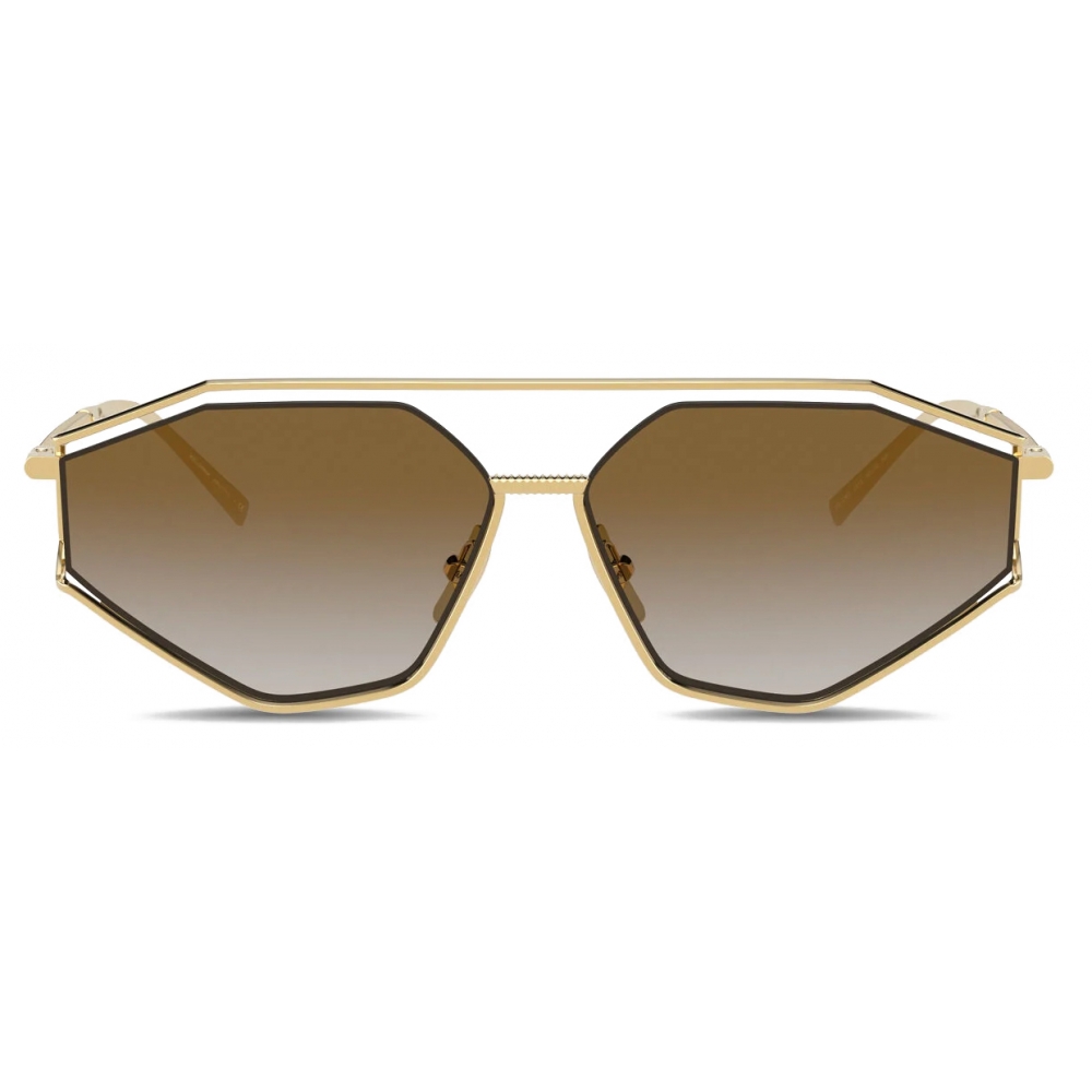 Dolce & Gabbana - Gros Grain Sunglasses - Gold - Dolce & Gabbana Eyewear -  Avvenice