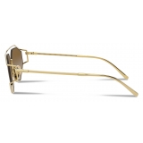 Dolce & Gabbana - Gros Grain Sunglasses - Gold - Dolce & Gabbana Eyewear