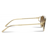 Dolce & Gabbana - Gros Grain Sunglasses - Gold - Dolce & Gabbana Eyewear