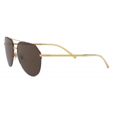 Dolce & Gabbana - Gros Grain Sunglasses - Gold Havana - Dolce & Gabbana Eyewear