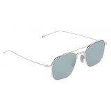 Thom Browne - Silver Squared Aviator Sunglasses - Thom Browne Eyewear