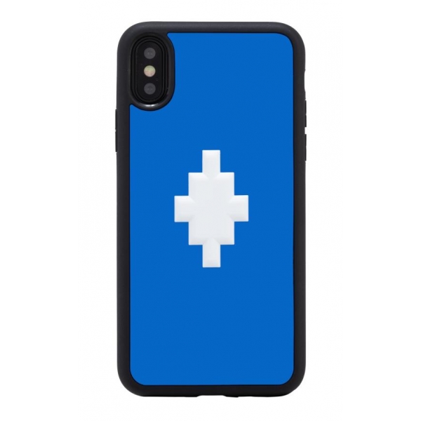 Marcelo Burlon - Cover 3D Cross Blue - iPhone X / XS - Apple - County of Milan - Cover Stampata