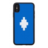 Marcelo Burlon - Cover 3D Cross Blue - iPhone X / XS - Apple - County of Milan - Cover Stampata