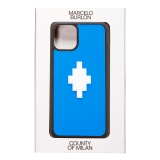 Marcelo Burlon - 3D Cross Blue Cover - iPhone 11 Pro - Apple - County of Milan - Printed Case