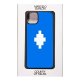 Marcelo Burlon - Cover 3D Cross Blue - iPhone 11 Pro Max - Apple - County of Milan - Cover Stampata