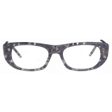 Thom Browne - Tortoise Rectangular Eyeglasses - Thom Browne Eyewear