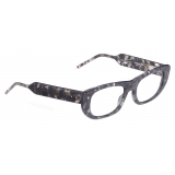 Thom Browne - Tortoise Rectangular Eyeglasses - Thom Browne Eyewear