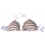 Twinset - Triangle Sea Padded Stripe Print - Gold/White - Bikini - Made in Italy - Luxury Exclusive Collection