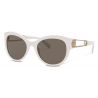 Versace - Occhiale da Sole Safety Pin - Bianco - Occhiali da Sole - Versace Eyewear
