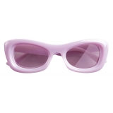 Bottega Veneta - Rectangular Sunglasses - Violet - Sunglasses - Bottega Veneta Eyewear