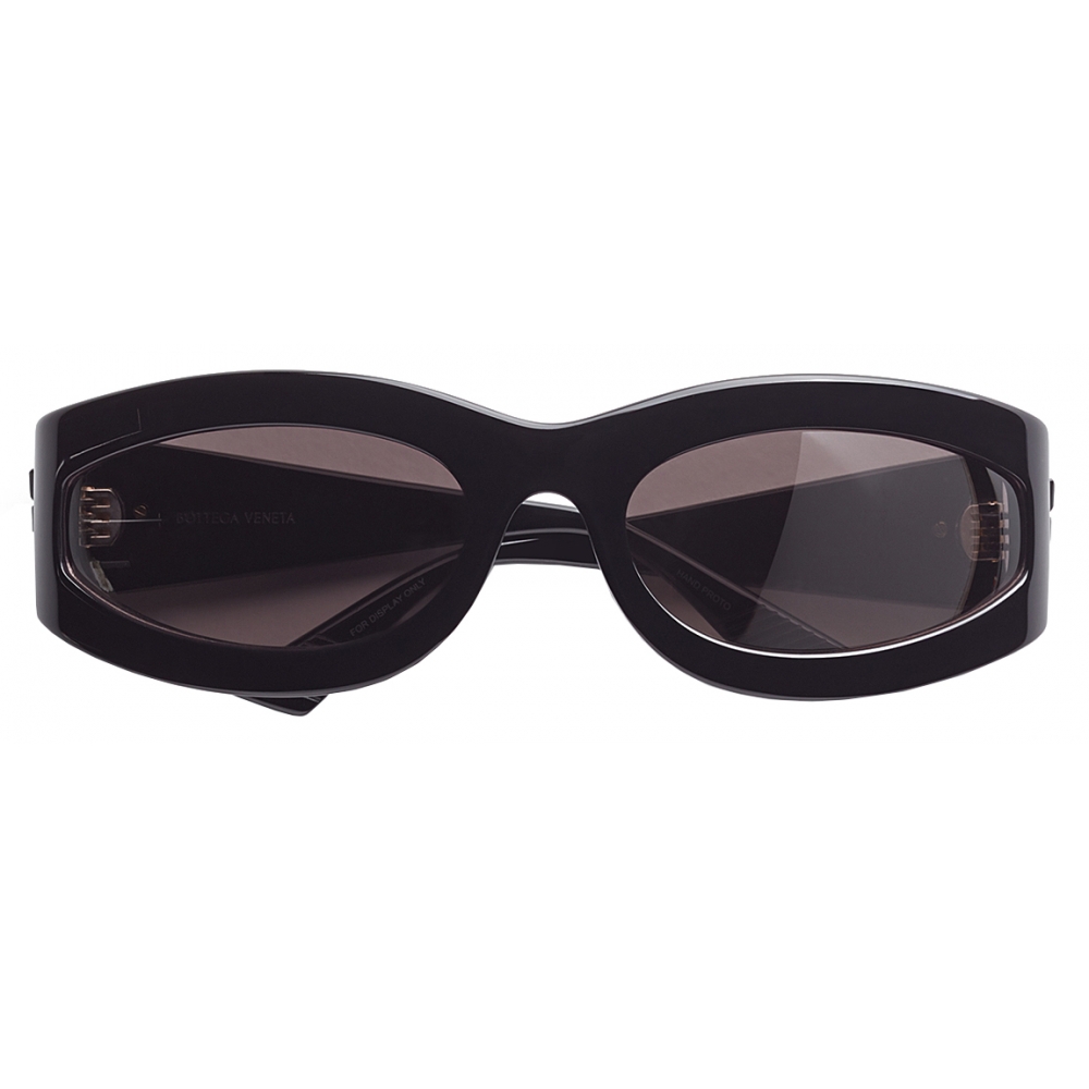 Bottega Veneta - Oval Sunglasses - Black - Sunglasses - Bottega Veneta ...