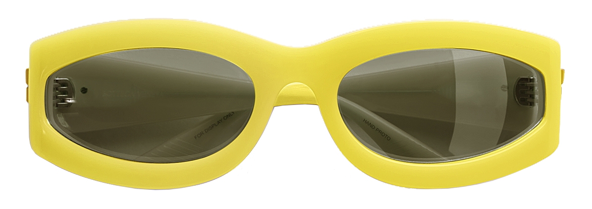 Bottega Veneta Oval Sunglasses Yellow BV1031S 006 - Laneway Boutique