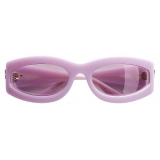 Bottega Veneta - Oval Sunglasses - Violet - Sunglasses - Bottega Veneta Eyewear