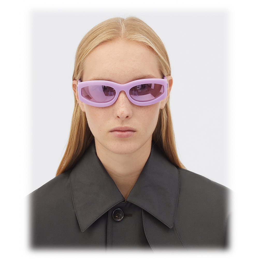 Bottega Veneta - Oval Sunglasses - Violet - Sunglasses - Bottega Veneta ...