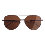 Bottega Veneta - Aviator Sunglasses - Brown - Sunglasses - Bottega Veneta Eyewear