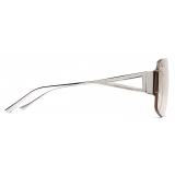Bottega Veneta - Aviator Sunglasses - Silver - Sunglasses - Bottega Veneta Eyewear