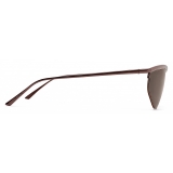 Bottega Veneta - Oval Panthos Sunglasses - Brown - Sunglasses - Bottega Veneta Eyewear