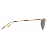 Bottega Veneta - Oval Panthos Sunglasses - Gold - Sunglasses - Bottega Veneta Eyewear