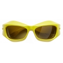 Bottega Veneta - Oval Sunglasses - Kiwi - Sunglasses - Bottega Veneta Eyewear