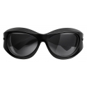 Bottega Veneta - Oval Sunglasses - Black - Sunglasses - Bottega Veneta Eyewear