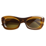 Bottega Veneta - Rectangular Sunglasses - Green - Sunglasses - Bottega Veneta Eyewear