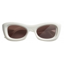 Bottega Veneta - Rectangular Sunglasses - Ivory - Sunglasses - Bottega Veneta Eyewear