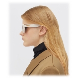 Bottega Veneta - Rectangular Sunglasses - Ivory - Sunglasses - Bottega Veneta Eyewear