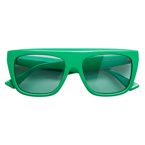 Bottega Veneta - Flat-top Sunglasses - Green - Sunglasses - Bottega Veneta Eyewear