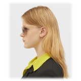 Bottega Veneta - Occhiali da Sole Aviatore Geometrici - Oro Grigio - Occhiali da Sole - Bottega Veneta Eyewear