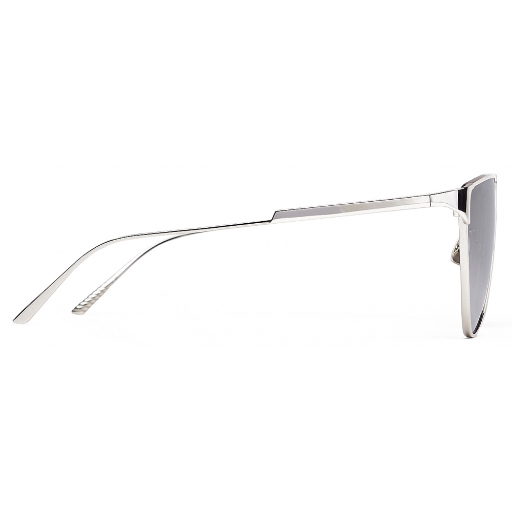Bottega Veneta, round aviator sunglasses Silvery ref.1003502 - Joli Closet