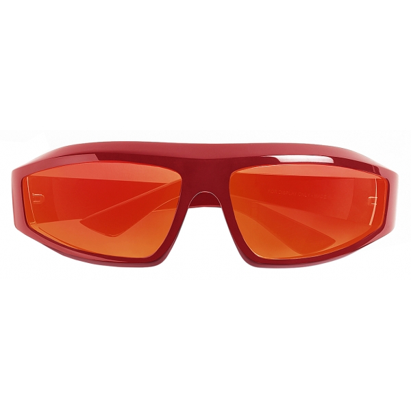 Bottega Veneta - Wraparound Sunglasses - Red - Sunglasses - Bottega Veneta Eyewear