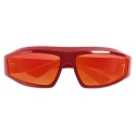 Bottega Veneta - Occhiali da Sole dal Design Avvolgente - Rosso - Occhiali da Sole - Bottega Veneta Eyewear